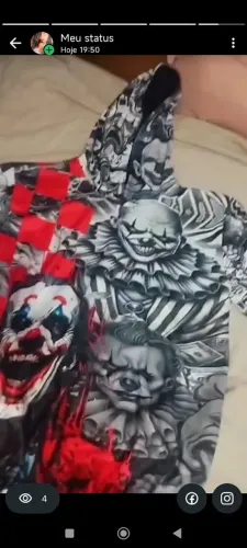Vendo essa blusa de moletom do palhaço nova direto da fábrica interessados chamar no PV ?