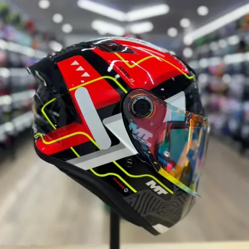 Capacete MT TARGO  S BRIK C5 12X NO CARTÃO