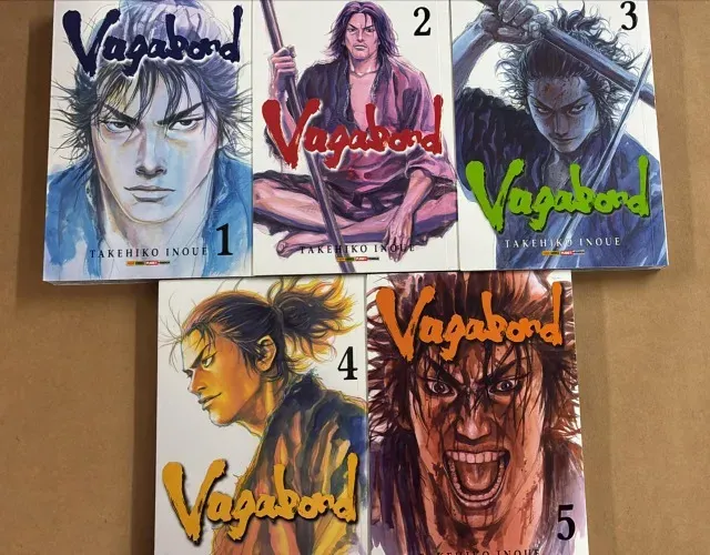 Mangá Vagabomd Volumes 1 ao 5 Panini - perfeito estado.