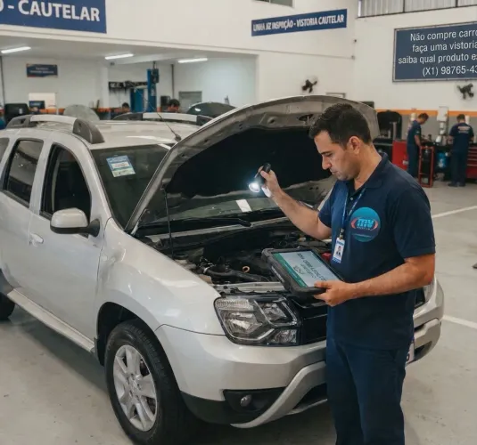 Compre seu carro com segurança. Faça uma vistoria cautelar.
