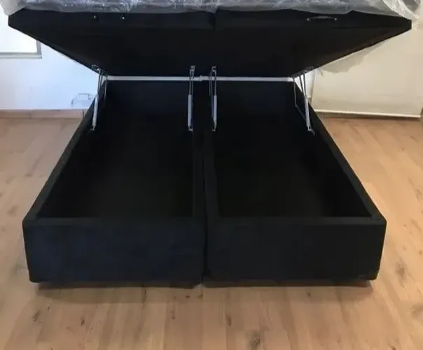 Base Box com Bau Super King 1,93x2,03, Preço de Fábrica, Pague na Entrega, Cartão 12x!
