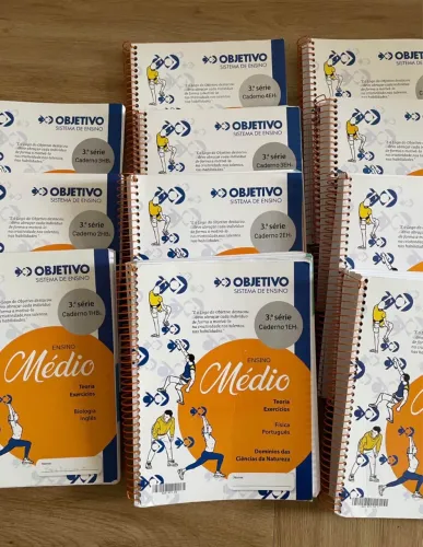 Colégio Objetivo 40 livros + 63 apostilas (Brinde)