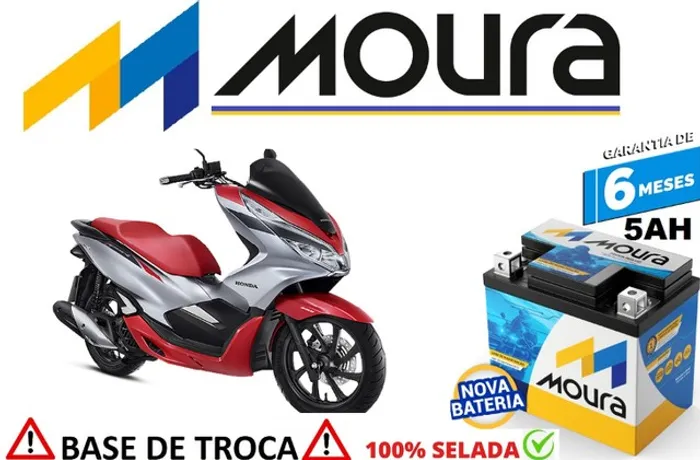 Bateria Moura 5Ah Honda Pcx 150cc Automotiva 