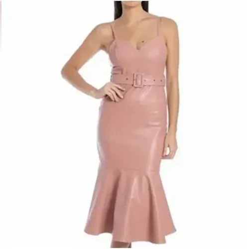 Vestido Sereia couro marca Mamô Rosê