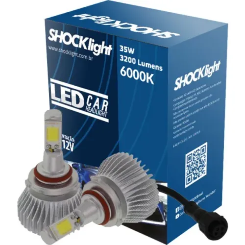 Lâmpada Led Headlight HB3 - 600K 12V 35W - SLL-19005