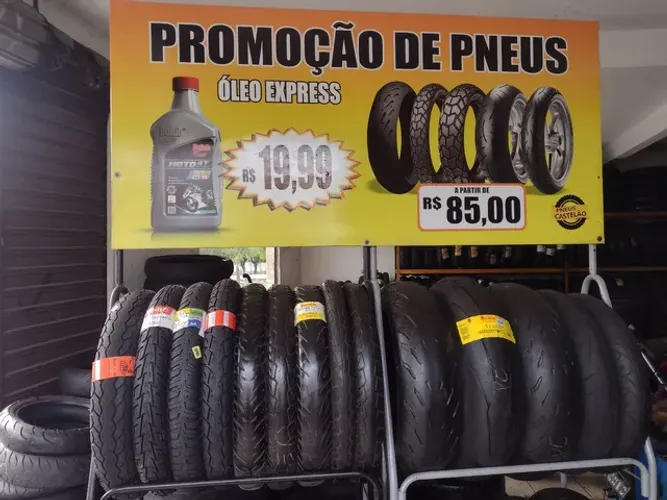 Pneus novos e semi-novos