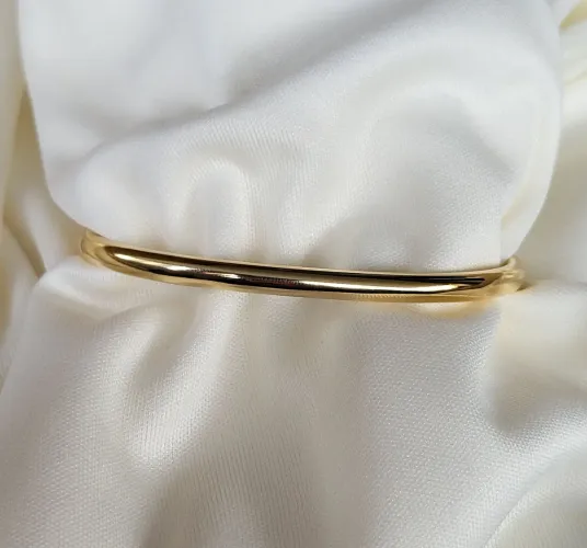 Bracelete folheado liso