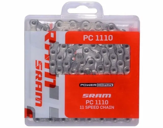Corrente Bicicleta Sram PC-1110 11 velocidades 114 Links com Powerlock 1608