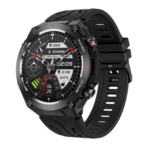 Relógio smartwatch Colmi, GPS, tela Amoled, a prova dagua