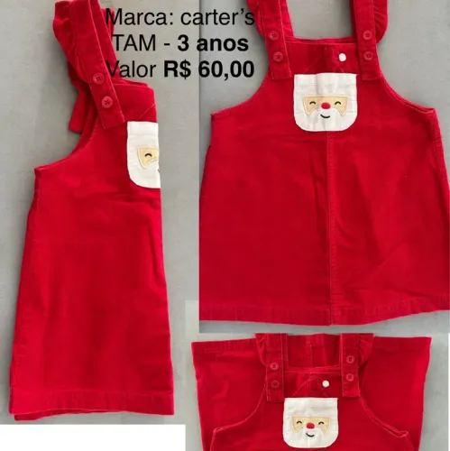 Macacão Papai Noel - Carter's - TAM 3 Anos