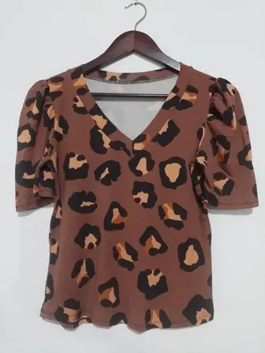 Linda blusa feminina manga princesa - tamanho M