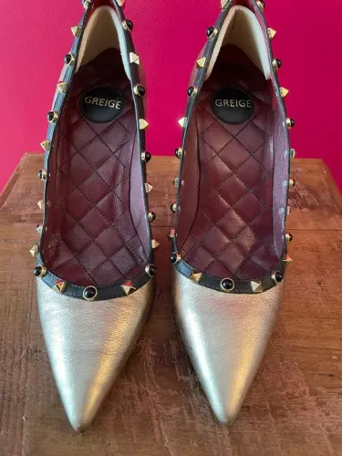 Sapato Scarpin Greige - Tamanho 35
