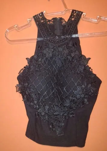 Corpete rendado preto novo e maravilhoso!