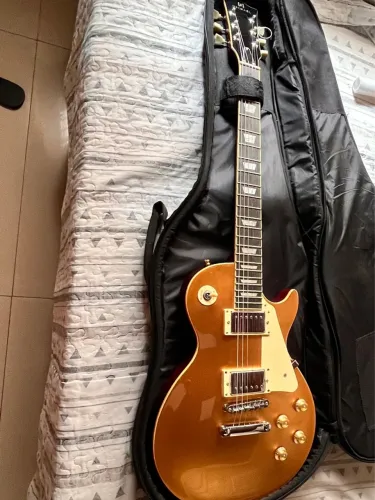 Guitarra Les Paul Michael Gm750 Gd Gold Top (acompanha capa)