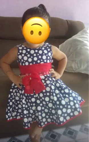 Vestido infantil de festa