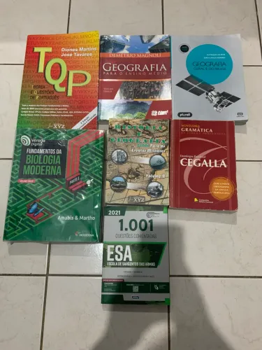 Livros para concurso (vestibular e militar)