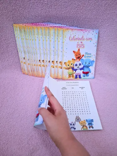 Livrinho de colorir personalizado - Festa infantil