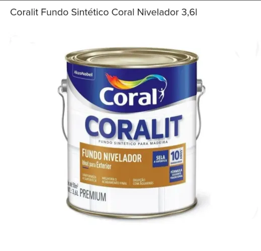 Coralit Fundo Sintético Nivelador 3,6L - Exterior