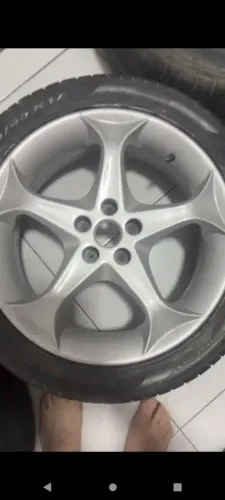 Rodas 17 5x100 c pneus 225 45 e 225 50