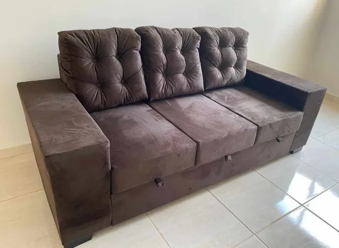 Sofá novo retrátil fazemos outras cores veja no whats agora 