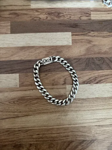vendo pulseira maciça em prata