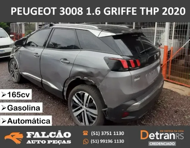 PEÇAS EM GERAL PEUGEOT 3008 1.6 THP GRIFFE 2020