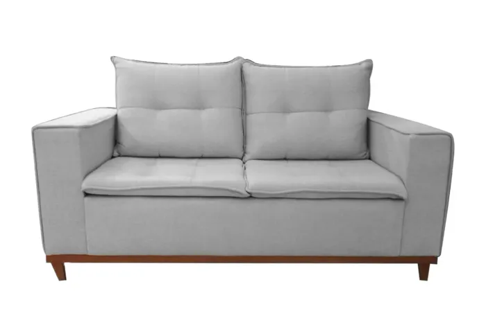 Sofá Living 180CM Linho e Molas Bonnel r64