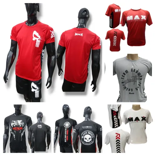 Kit 3 camisetas, Venum, Black Skull, Max Titanium
