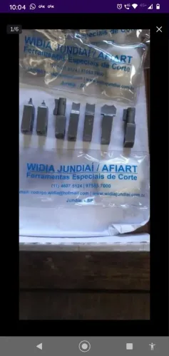 Ferramentas de corte para torno.80 reais cada.