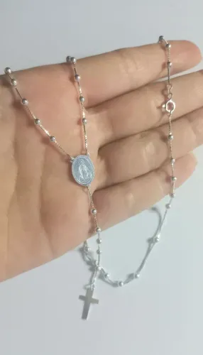 Terço NS Aparecida - Novo - Prata 925