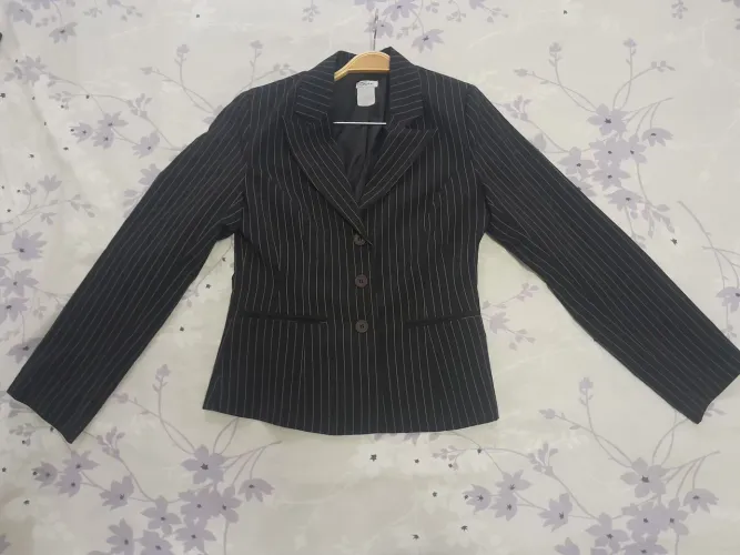 Blazer alfaiataria risca de giz