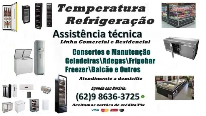Atendimento a domicílio:Consertos e Manutenção em Geladeiras/Freezer e outros 