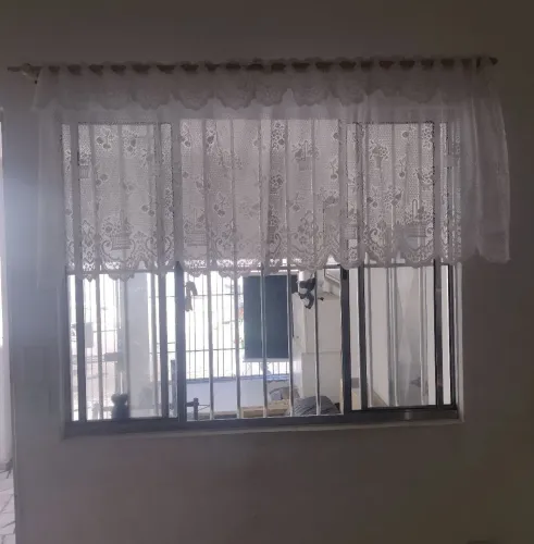 Cortina de renda para cozinha 