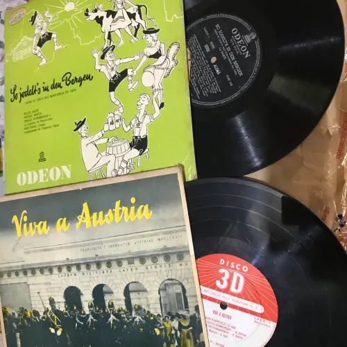 Lote 2 lp vinil 10 polegadas alema austria