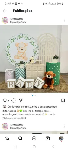 Aluguel de decoração Pegue e monte _ chá de bebê