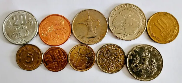 Moedas estrangeiras 