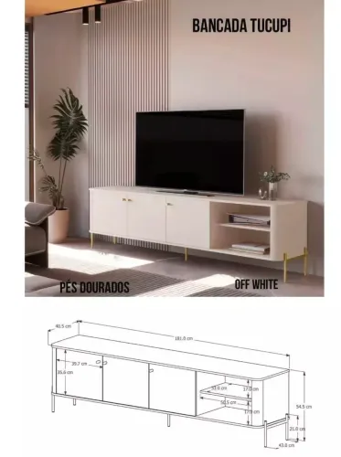 Rack Bancada Tucupi 1.8 - Promoção 