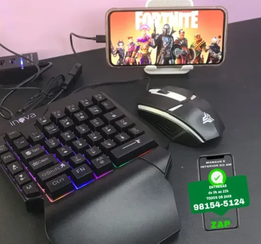 Kit Gamer 5 Peças Mobilador p/Celular Ios ou Android