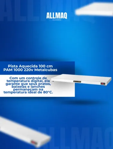 Pista aquecida 1 M 220 V METALCUBA