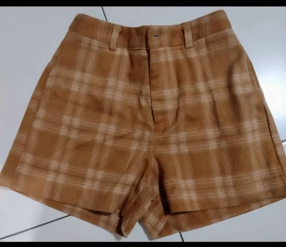 Lindo short flanelado tamanho M