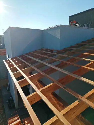 Telhado em Madeira - Estrutura em madeira em geral <br>