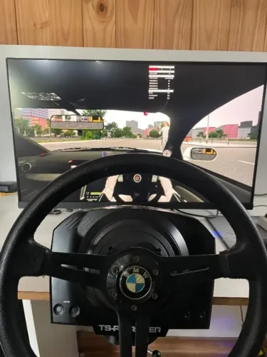 Aro redondo drift 36cm com adaptador para base thrustmaster 