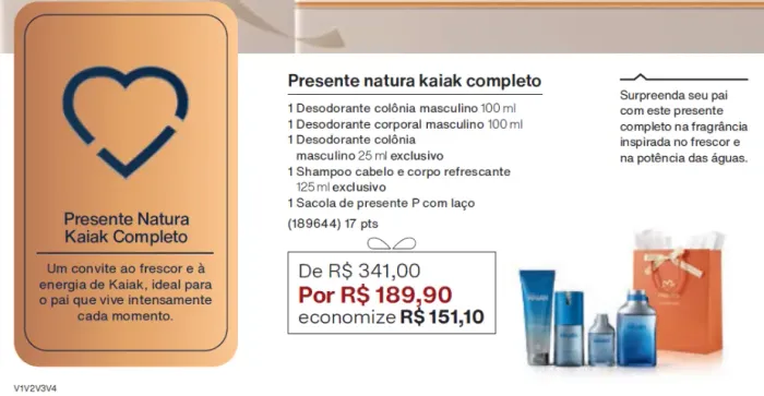 Kit Presente Kaiak Masculino