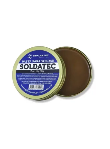 PASTA PARA SOLDAR 50 GRAMAS IMPLASTEC SOLDATEC