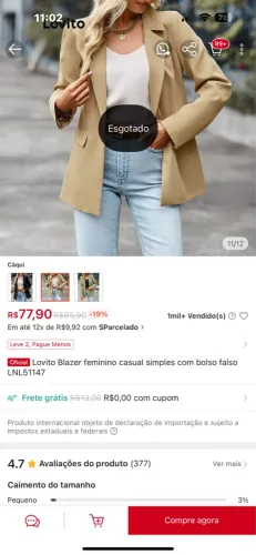 Blazer feminino Nude 