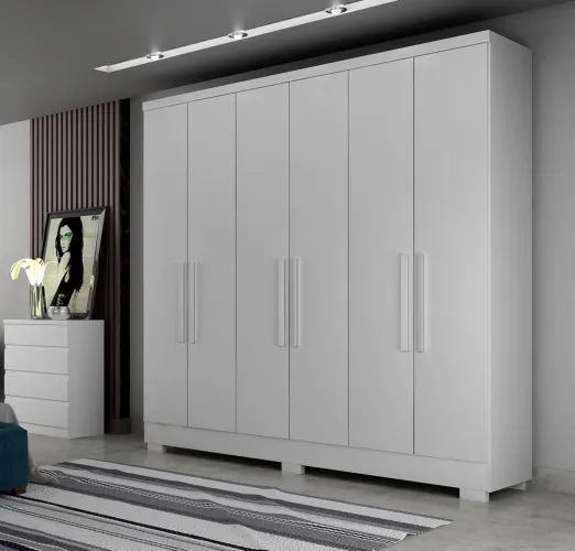 Guarda-Roupas 6 Portas Solteiro 1,80m Patrimar t87