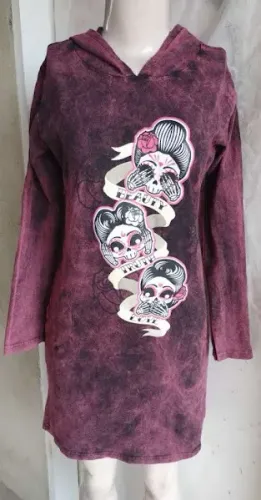 Vestido Catrina manga longa