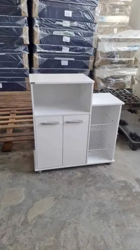 "Organização Inteligente: Armário Multiuso Fruteira Sollys Branco com Design Moderno"