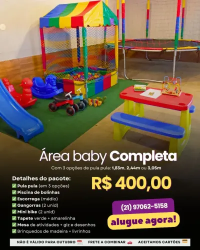 Área Baby Completa - Aluguel de Brinquedos