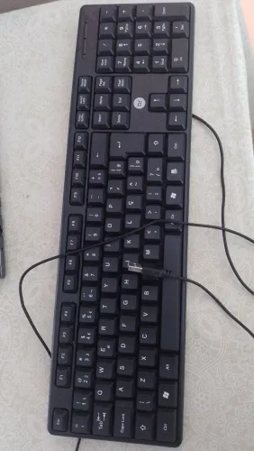 Teclado Preto com Fio